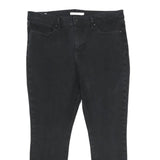 LEVI'S 311 Shaping Skinny Womens Jeans Black Slim Skinny Denim W34 L26 Raw Hem