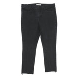 LEVI'S 311 Shaping Skinny Womens Jeans Black Slim Skinny Denim W34 L26 Raw Hem