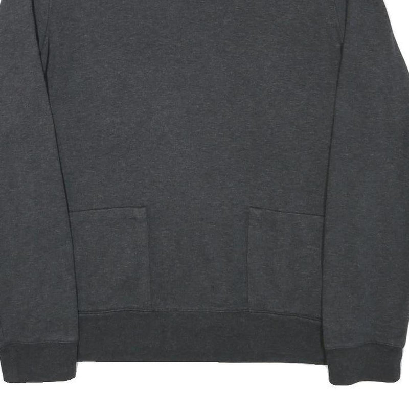 HUGO Mens Grey Crew Neck S Sweatshirt Cotton Blend Pullover Casual