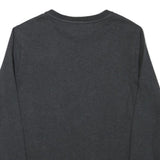 HUGO Mens Grey Crew Neck S Sweatshirt Cotton Blend Pullover Casual