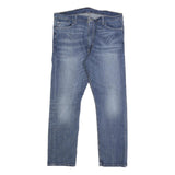 LEVI'S 513 Mens Slim Jeans Blue Denim W38 L30 Classic Fit Zip Closure