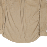 EDDIE BAUER Mens Beige Cotton Blend Shirt XL Casual Button Down Pocket