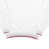 GEAR Mens White Sweatshirt XL V-Neck Cotton Blend Casual Retro Style