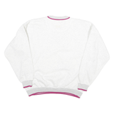 GEAR Mens White Sweatshirt XL V-Neck Cotton Blend Casual Retro Style