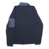 CHAMPION Mens Navy Blue Casual Jacket S Polyester Full Zip Fleece Casual Wear