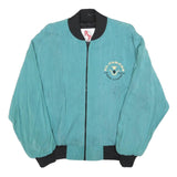 ROYAL PACIFIC Mens Blue Plain Bomber M Zip Jacket Casual Lightweight