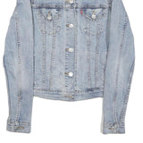 LEVI'S Womens Blue Denim Jacket XS Cotton Button Classic Fitted Casual