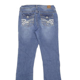 WALLFLOWER Womens Jeans Blue Classic Flared Denim Medium W28 L32 Stylish