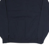 CHAMPION Mens Navy Blue Half Zip L Cotton Blend Pullover Sweatshirt