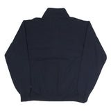 CHAMPION Mens Navy Blue Half Zip L Cotton Blend Pullover Sweatshirt