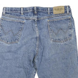 WRANGLER Mens Denim Blue Casual Shorts L W36 Classic Cotton Blend Comfortable