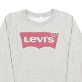 LEVI'S Womens Grey Sweatshirt Crew Neck S Cotton Blend Casual Lightweight