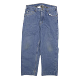 CARHARTT Mens Jeans Blue Relaxed Straight Denim Medium W34 L27 Workwear