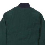KRISTEN BLAKE Womens Green & Navy Contrast Collar Zip Jacket XS Cotton Blend
