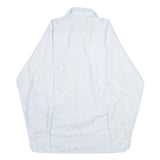 HIM Mens White Patterned Shirt S Long Sleeve Cotton Blend Button Up Casual