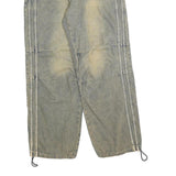 TRILLION Mens Jeans Blue Relaxed Straight Denim Medium W32 L30 Zip Closure