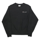 CHAMPION REVERSE WEAVE Mens Black Crew Neck S Classic Cotton Blend Sweatshirt