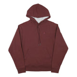 CHAMPION Mens Maroon Pullover Hoodie S Cotton Blend Drawstring Hood Casual