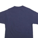 JERZEES Mens Navy Blue Auburn Tigers Graphic T-Shirt L Short Sleeve Crew Neck