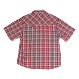 WRANGLER Mens Red & White Check Short Sleeve Shirt XL Casual Western Cotton