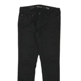 LEVI'S Womens Black Slim Skinny Denim Dark W28 L27 Zip Cotton Blend Jeans