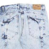 CIPO & BAXX Mens Shorts Blue Casual Denim XL W38 Zipped Pockets Cotton Blend