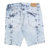 CIPO & BAXX Mens Shorts Blue Casual Denim XL W38 Zipped Pockets Cotton Blend