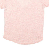 MAJE Womens Pink Jersey T-Shirt S Short Sleeve V-Neck Lightweight Cotton Blend