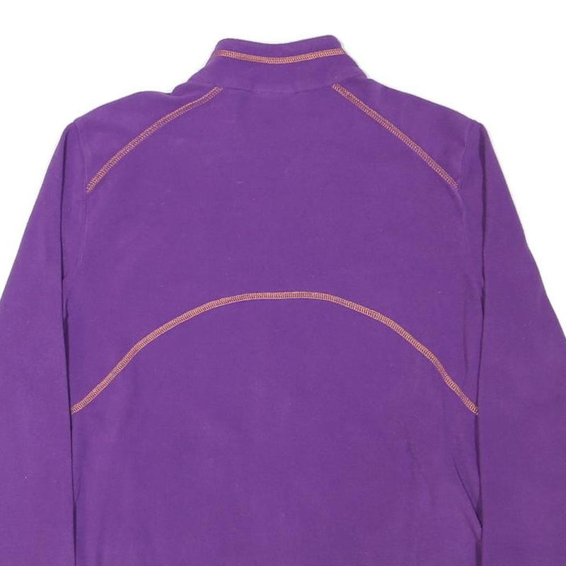 JACK WOLFSKIN Womens Purple & Orange Zip Jacket L Polyester Blend Fleece Outdoor