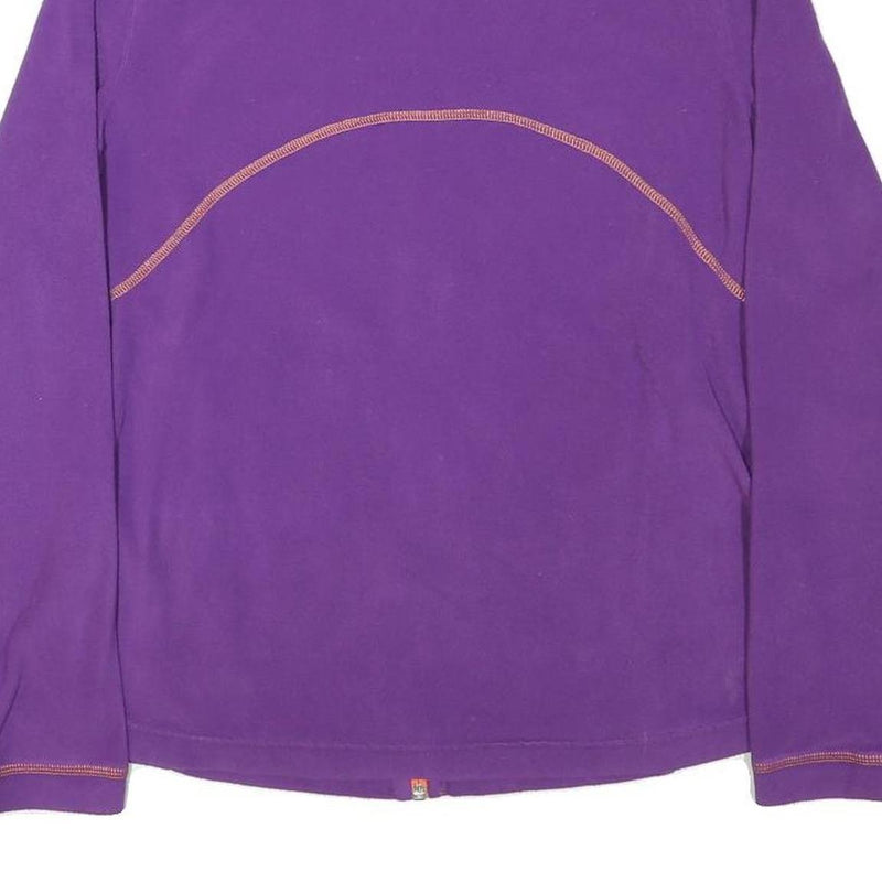 JACK WOLFSKIN Womens Purple & Orange Zip Jacket L Polyester Blend Fleece Outdoor