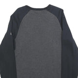 NIKE Mens Black & Grey Chicago Bulls Crew Neck S Cotton Blend Sweatshirt