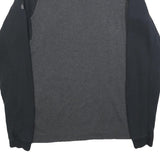 NIKE Mens Black & Grey Chicago Bulls Crew Neck S Cotton Blend Sweatshirt