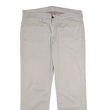 LEVI'S Mens Classic Cotton Blend Beige Trousers W36 L30 Zip Regular Fit Straight