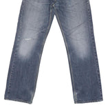 CARHARTT Mens Regular Fit Blue Straight Denim Rinse W32 L33 Zip Jeans