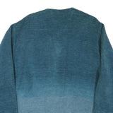 TUMI Womens Blue Jacket L Cotton Blend Button Plain Casual Comfortable