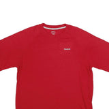 REEBOK Mens Red Graphic T-Shirt L Short Sleeve Crew Neck Sports Casual