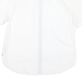 NAUTICA Mens White Casual Shirt XL Cotton Blend Classic Fit Short Sleeve
