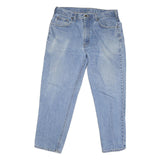 CARHARTT Mens Regular Fit Light Blue Cotton Blend Denim Jeans W38 L30 Zip