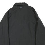 NAUTICA Mens Black Jacket XL Polyester Blend Zip Long Sleeve Plain Casual