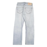LEVI'S 501 Mens Jeans Blue Regular Straight Denim Light W28 L29 Classic Button