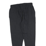 REEBOK Mens Joggers Black M W30 L28 Cotton Blend Slim Tapered Fit Elastic Waist