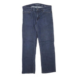 CALVIN KLEIN JEANS Mens Regular Fit Straight Leg Denim Dark W32 L28 Zip Cotton