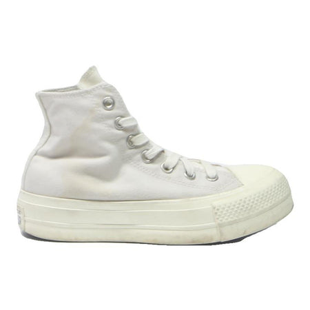 CONVERSE Chuck Taylor All Star Womens High Top Trainers White Canvas UK 3.5
