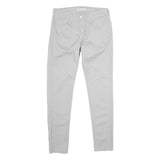 LEVI'S Womens Slim Fit White Cotton Blend Slim Leg Trousers W28 L30 Casual Wear