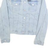 CALVIN KLEIN JEANS Womens Blue Light Denim Jacket XL Cotton Plain Button Closure