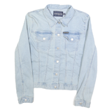 CALVIN KLEIN JEANS Womens Blue Light Denim Jacket XL Cotton Plain Button Closure