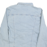 CALVIN KLEIN JEANS Womens Blue Light Denim Jacket XL Cotton Plain Button Closure