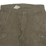 CARHARTT Mens Cargo Shorts Brown 2XL W36 Workwear Cotton Blend Durable