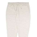 DESIGN BY M-17 Womens Joggers Cream L W36 L29 Cotton Blend Regular Tapered Fit