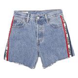 LEVI'S Womens Shorts Blue XS W26 Denim Cotton Casual Cut-Off